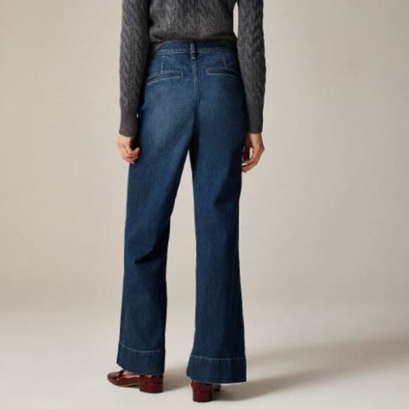 JCrew High-Rise Button-Fly Denim Trouser Jean CF627 Henry Louie Wash Size 27 NWT - Picture 4 of 7